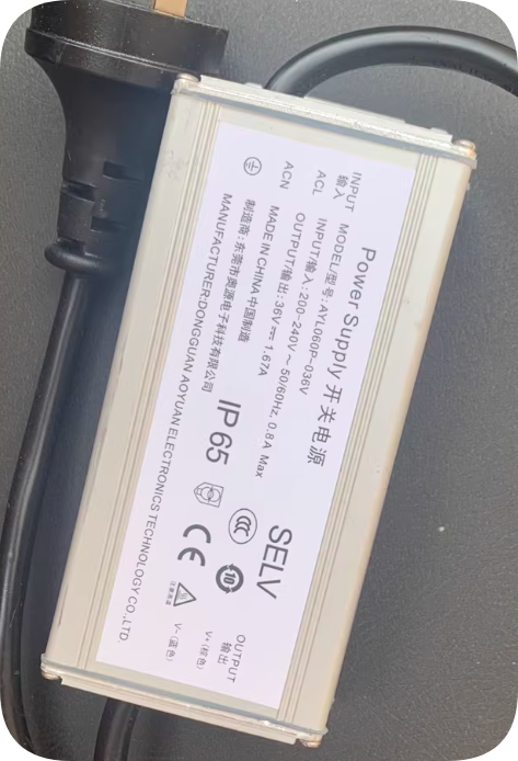 Brand New AYL060P-036V 36V 1.67A 60W IP65 Waterproof Switching Power Supply, Original Hi